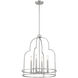 Diplomat 4 Light 20 inch Satin Nickel Pendant Ceiling Light