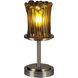 Veneto Luce 12 inch 60 watt Dark Bronze Table Lamp Portable Light in Amber (Veneto Luce), Incandescent