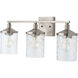 Colton 3 Light 24 inch Brushed Nickel Vanity Light Wall Light
