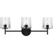 ED Ellen DeGeneres Marietta 3 Light 24 inch Aged Iron Vanity Light Wall Light