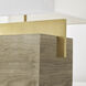 Clodagh Slab 18.1 inch 10 watt Natural Brass Table Lamp Portable Light
