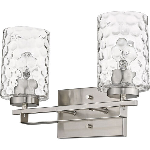 Livvy 2 Light 15 inch Satin Nickel Vanity Light Wall Light