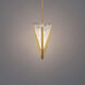 Kiernan LED 7.88 inch Aged Brass Mini-Pendant Ceiling Light
