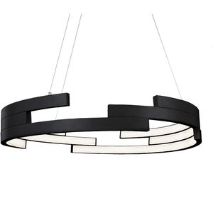 Anello LED 32 inch Black Pendant Ceiling Light