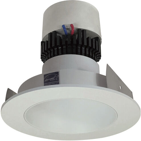 Pearl White Deep Cone Reflector Non-Adjustable Trim, Retrofit Round