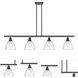 Ballston Ballston Dome LED 48 inch Oil Rubbed Bronze Island Light Ceiling Light in Seedy Glass