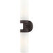 Aero 2 Light 19 inch Bronze ADA Vanity Sconce Wall Light