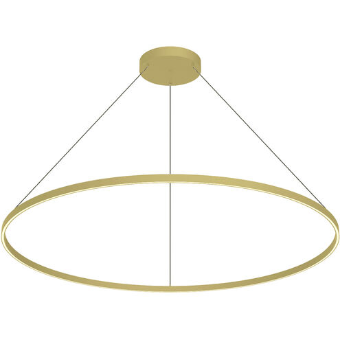 Cerchio LED 59 inch Brushed Gold Pendant Ceiling Light