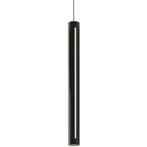 Linea LED 1.9 inch Black Pendant Ceiling Light, Cylinder