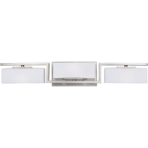 Meridian 3 Light 25 inch Satin Platinum Bath Bar Wall Light