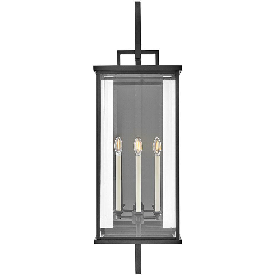 Estate Series Weymouth 4 Light 45.5 inch Black Outdoor Wall Mount