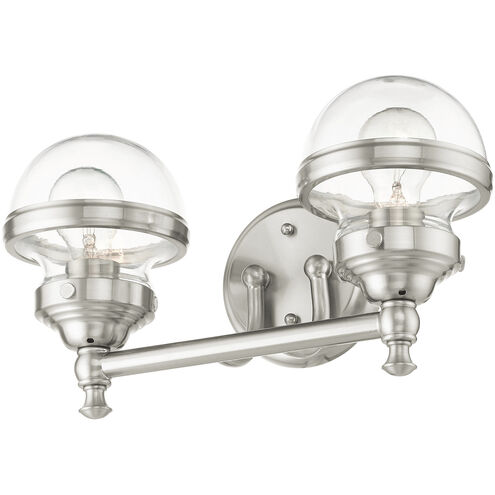 Oldwick 2 Light 15 inch Brushed Nickel Vanity Sconce Wall Light