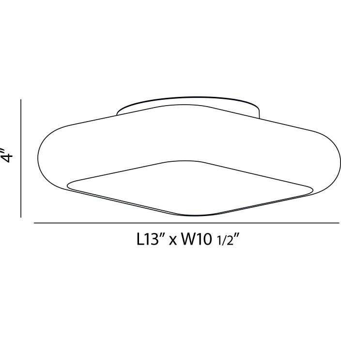 Alma LED 11 inch Satin Nickel Flush Mount Ceiling Light