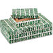 Emerald 11 inch Green/White Boxes, Set of 2