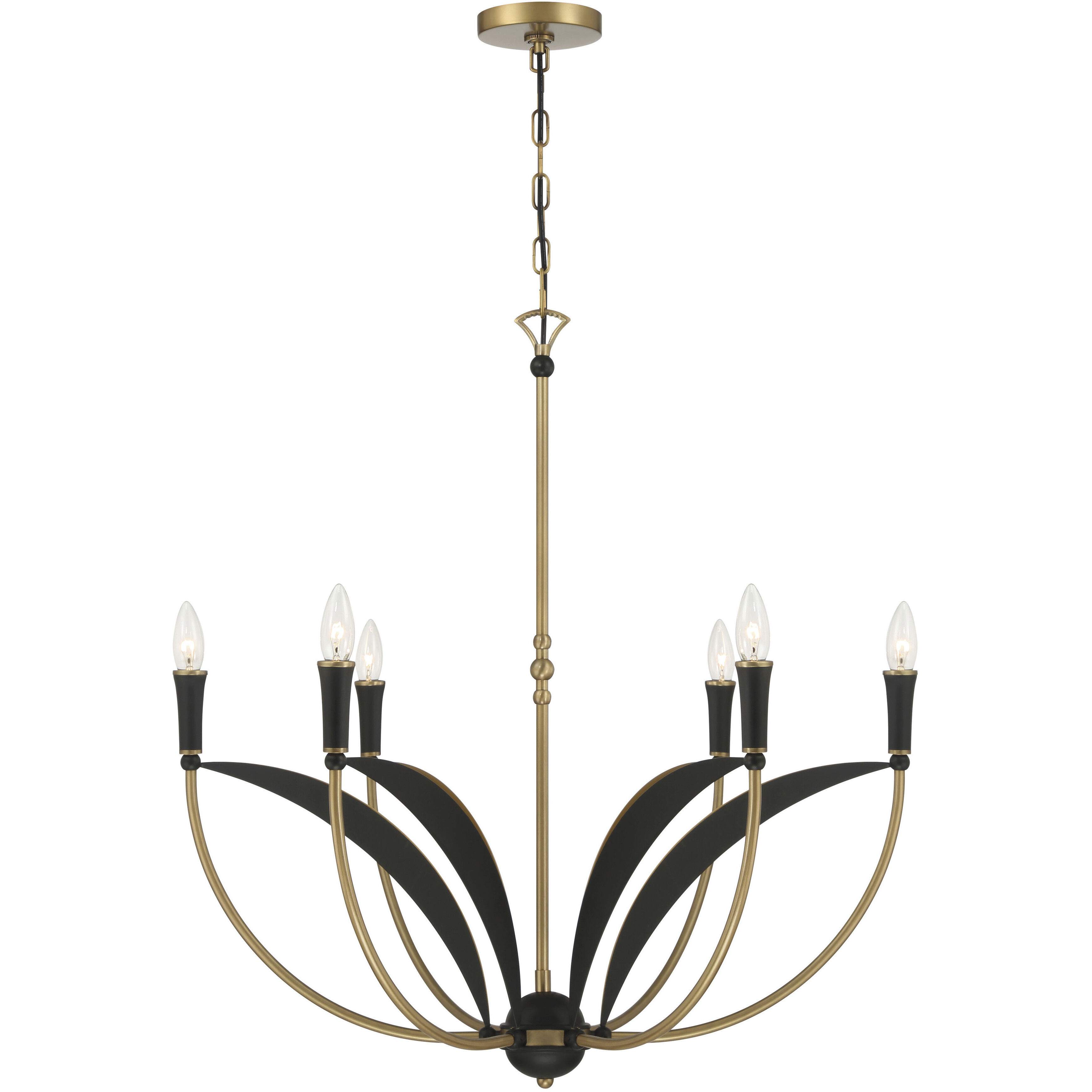 Miller 6 Light 28.25 inch Legacy Brass and Sand Coal Chandelier Ceiling Light