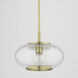 Maggie 1 Light 13 inch Aged Brass Pendant Ceiling Light