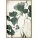 Hanging Leaf Green and Beige and Neutral Framed Art