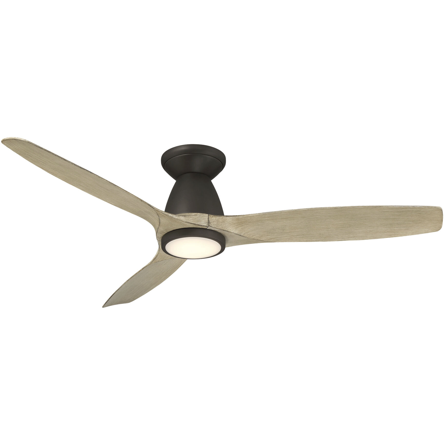 Skylark 54 inch Bronze White Oak with White Oak Blades Flush Mount Ceiling Fan