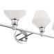 Gene 4 Light 38 inch Chrome Wall sconce Wall Light