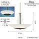 BAX 5 Light 32 inch Sand Coal and Soft Brass Pendant Ceiling Light