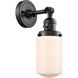 Franklin Restoration Dover LED 5 inch Matte Black Sconce Wall Light, Franklin Restoration