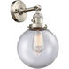 Franklin Restoration Large Beacon LED 8 inch Brushed Satin Nickel Sconce Wall Light, Franklin Restoration