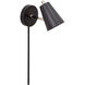 Kirby LED 5 inch Black Wall Lamp Wall Light
