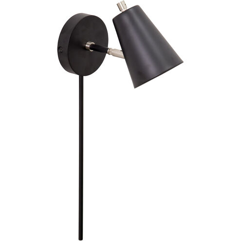 Kirby LED 5 inch Black Wall Lamp Wall Light