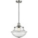 Franklin Restoration Oxford 1 Light 12 inch Brushed Satin Nickel Mini Pendant Ceiling Light in Incandescent, Seedy, Franklin Restoration