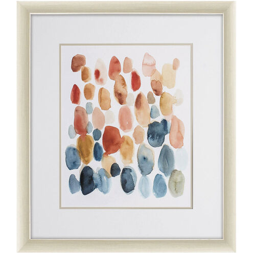 Citrus Season Blue and Orange Framed Art