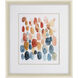 Citrus Season Blue and Orange Framed Art