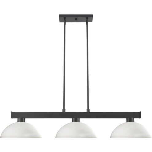 Cobalt 3 Light 46 inch Matte Black Billiard Ceiling Light