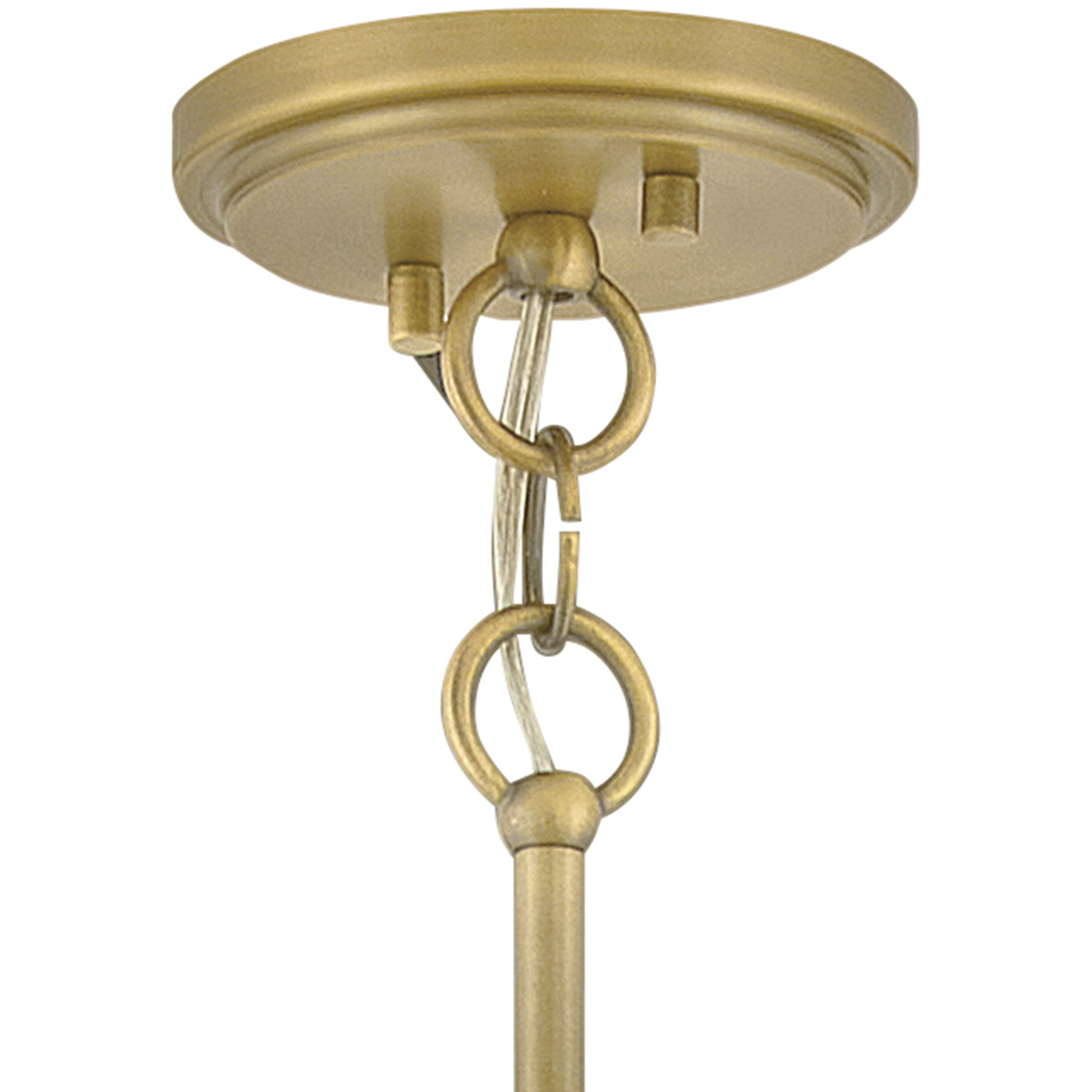 Clarke 1 Light 16.25 inch Lacquered Dark Brass Pendant Ceiling Light in Lacquered Brass with Off-White