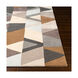 Forum 36 X 24 inch Medium Gray/Camel/Khaki/Charcoal/Taupe/Ice Blue Rugs, Rectangle