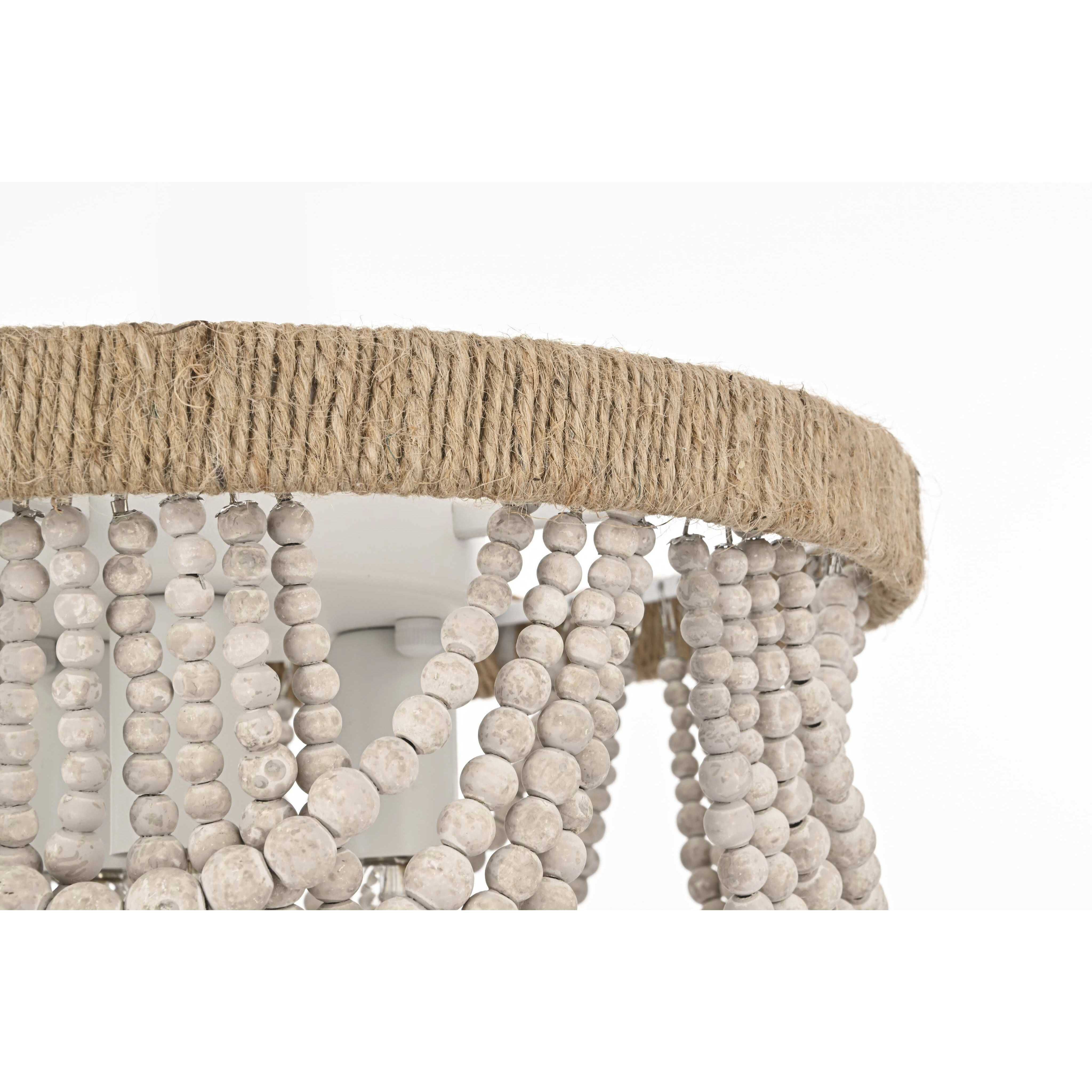 Jolie 3 Light 12 inch Antique White Flush Mount Ceiling Light