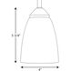 Gather 1 Light 4 inch Brushed Nickel Mini-Pendant Ceiling Light in Bulbs Not Included, Standard