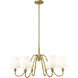 Gianna 6 Light 32 inch Modern Gold Chandelier Ceiling Light