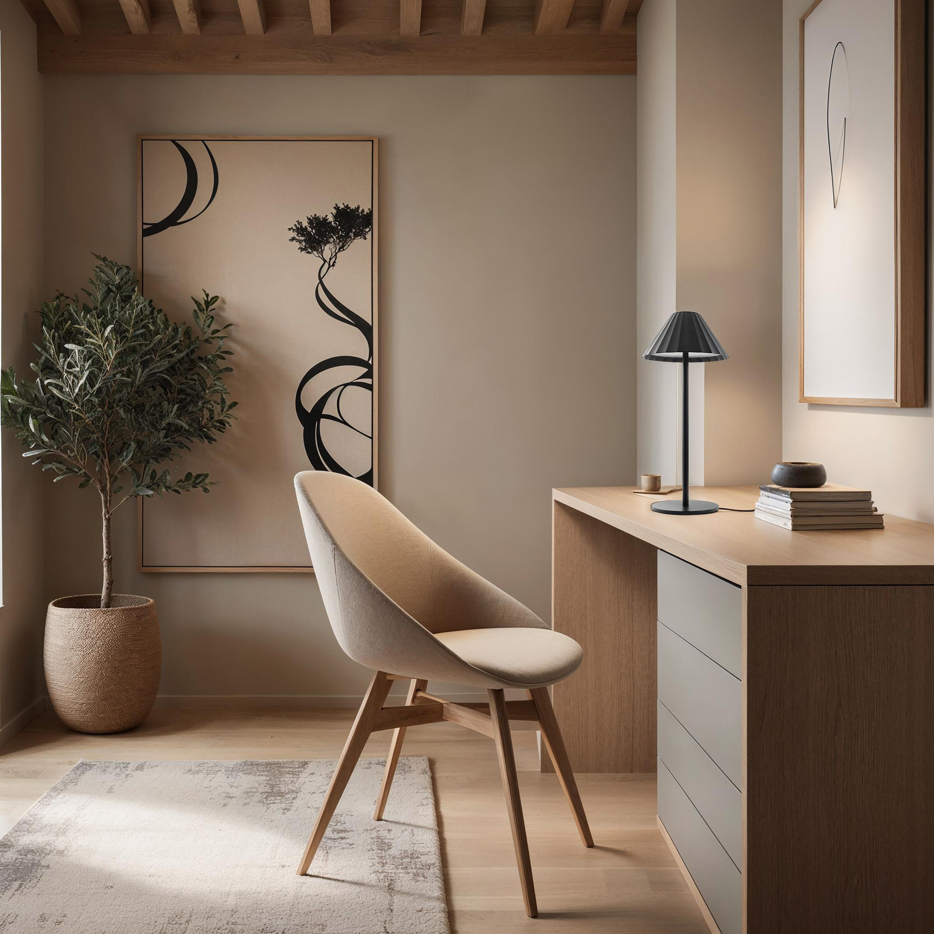 Giada 12.6 inch 3.50 watt Matte Black Table Lamp Portable Light