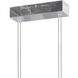 Crystal 4 Light 25 inch Chrome Pendant Ceiling Light