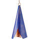 Hill Country 1 Light Powder Blue Copper Patina and Raw Copper Interior Pendant Ceiling Light