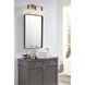 Hansford 3 Light 25 inch Vintage Brass Bath Vanity Wall Light