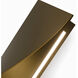 Double Diamond LED 2.75 inch Aged Brass ADA Wall Sconce Wall Light, dweLED