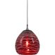 Signature 1 Light 5 inch Brushed Steel Pendant Set Ceiling Light