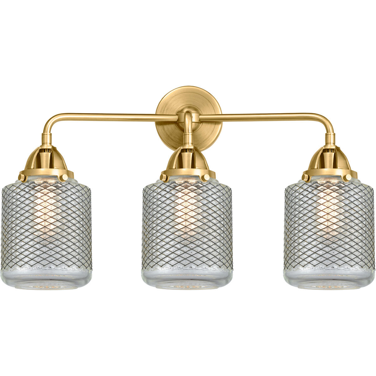Nouveau 2 Stanton 3 Light 24 inch Satin Gold Bath Vanity Light Wall Light