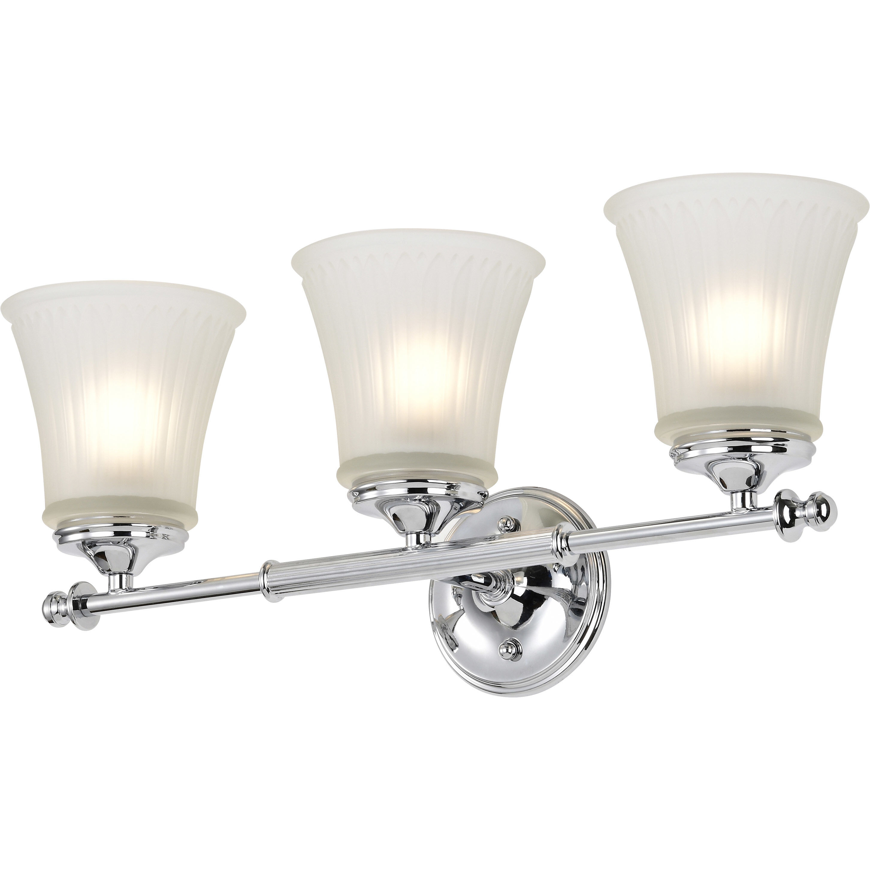 Teller 3 Light 21 inch Polished Chrome Vanity Light Wall Light