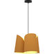 Julieta 1 Light 18.1 inch Black Pendant Ceiling Light in Petribi/Ash, 18 in, WEP Collection