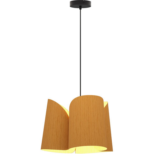 Julieta 1 Light 18.1 inch Black Pendant Ceiling Light in Petribi/Ash, 18 in, WEP Collection
