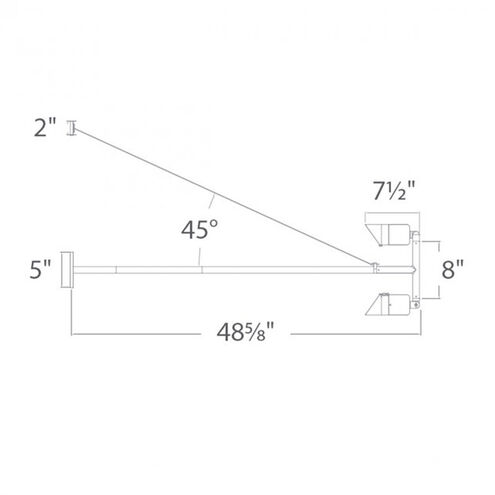 Endurance LED 5 inch Black Signage Lighting Ceiling Light in 4000K