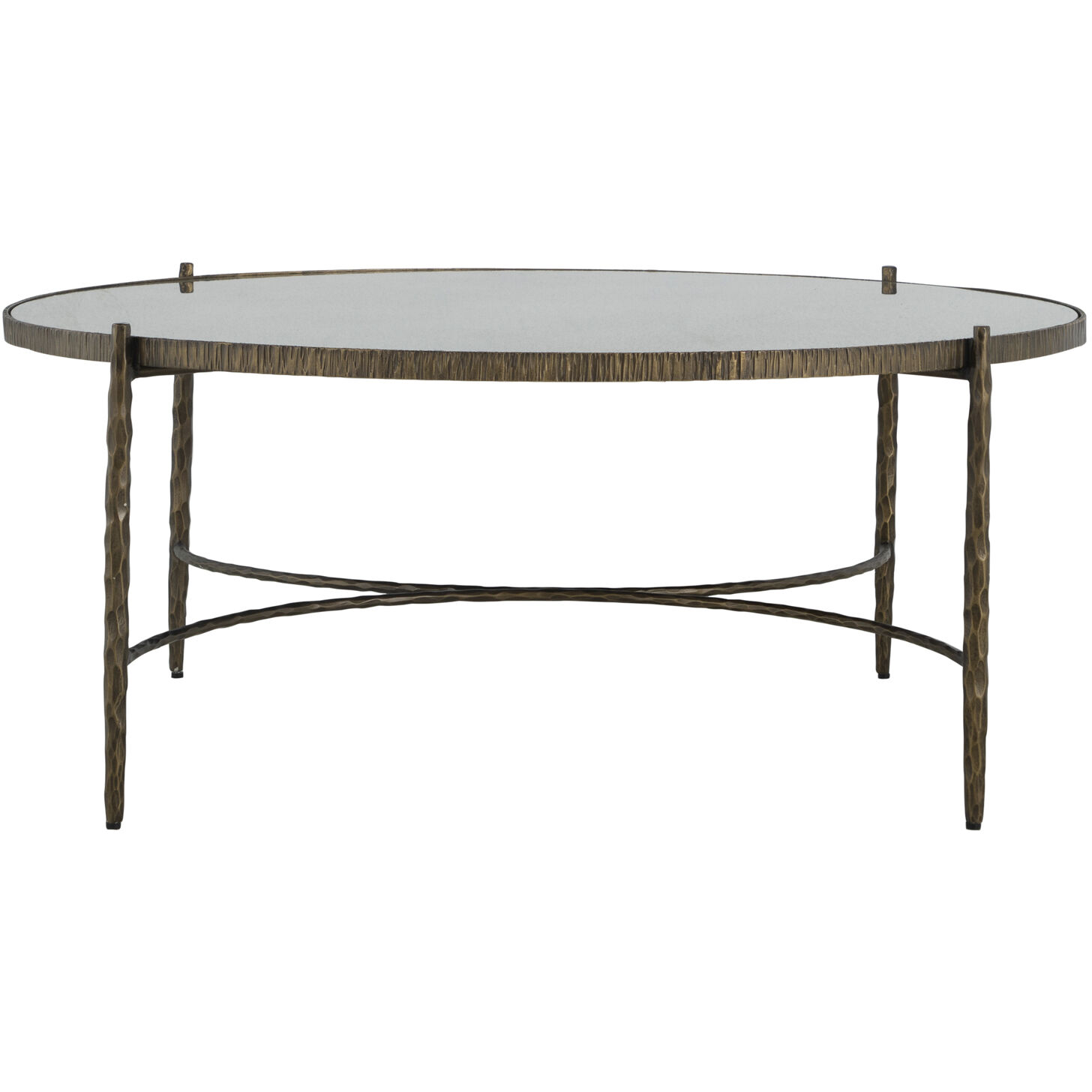 Lyra 42.25 X 42.25 inch Aged Brass Coffee Table