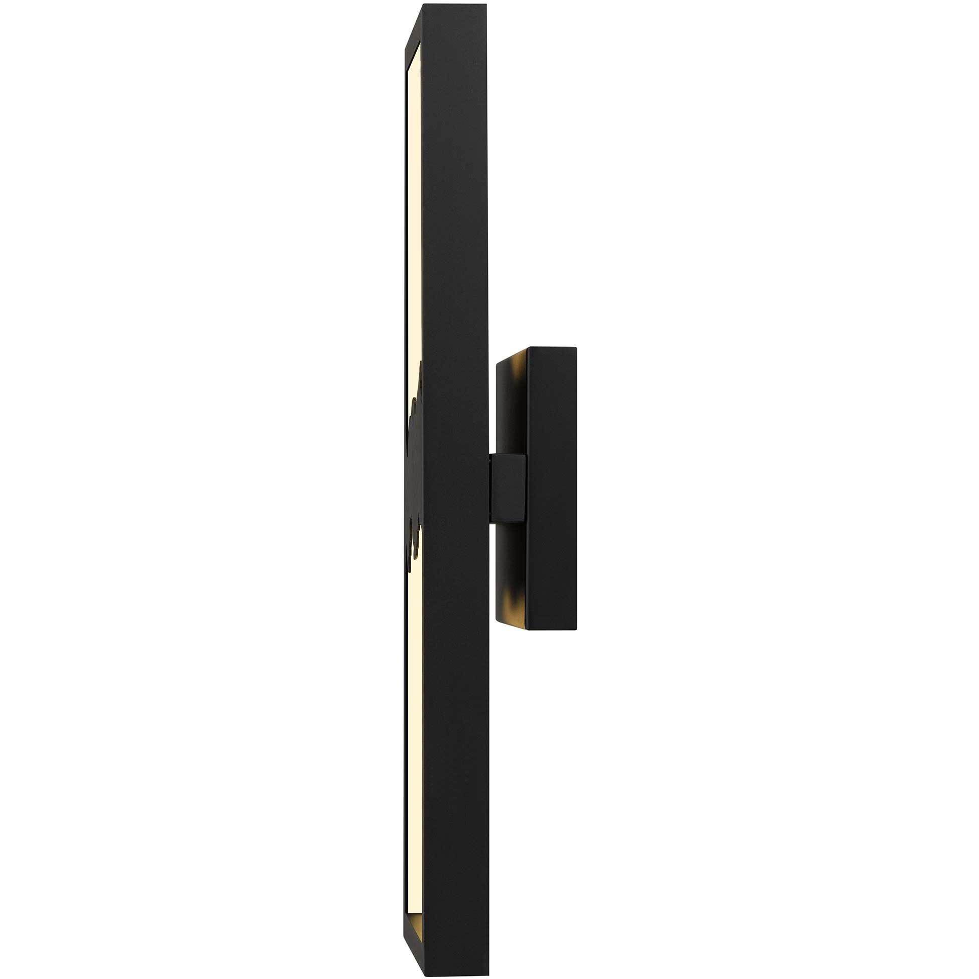 Sunrize LED 22 inch Sand Black Outdoor Wall Sconce
